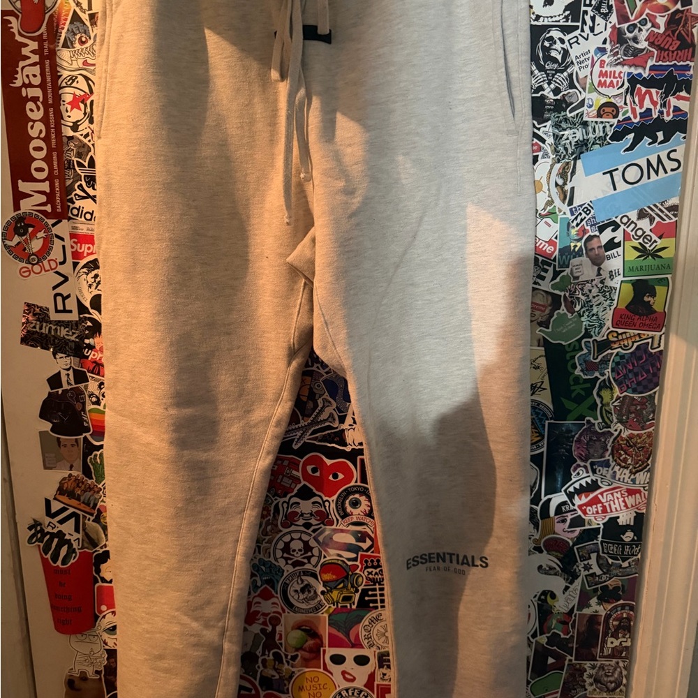 Fear of God Essentials Light Gray Sweatpants